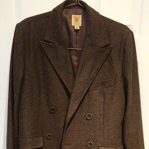 TreVero Men's Dress Lite Wool Overcoat